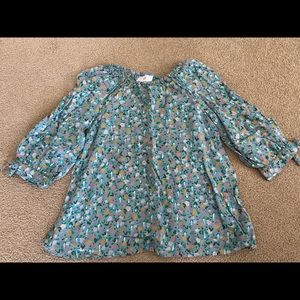 Hanna Andersson flowy floral shirt